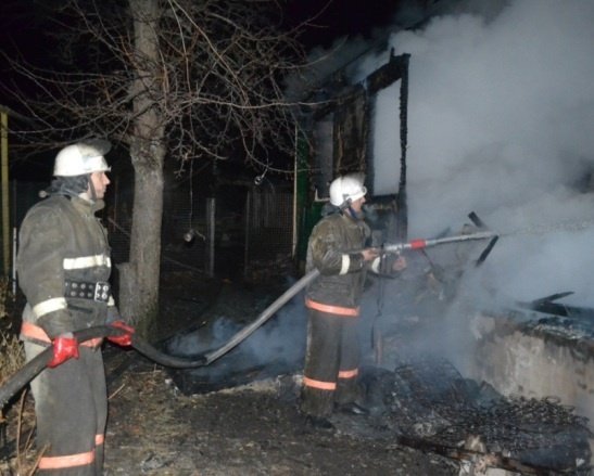 Пожар в Петропавловском районе