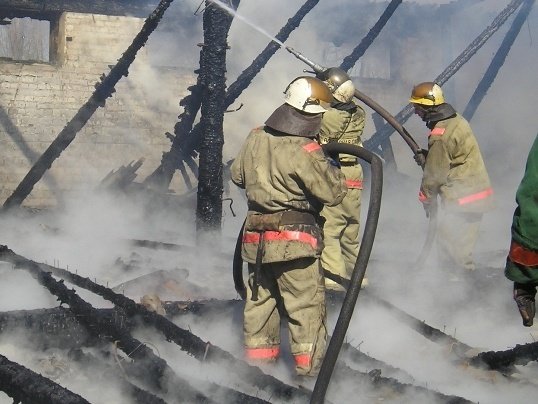 Пожар в Петропавловском районе